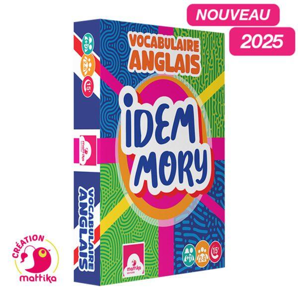 Idem Mory vocabulaire anglais boite facing